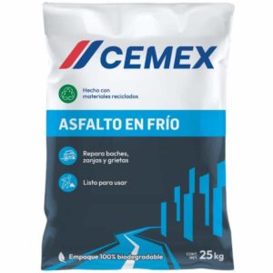 Asfalto En Frío Cemex 25kg Tapa Baches
