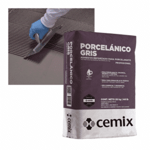 Promoción 9+1 Cemix Adhesivo Porcelánico Gris 20 Kg Saco Envío Local Monterrey