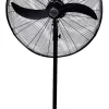 Ventilador de Pie Industrial Airon SFM-75 30" 2 Aspas Metálicas Negro
