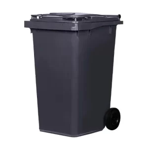 Contenedor CONT 240L MOD EUR ESE 240 Litros Gris con Tapa Verde
